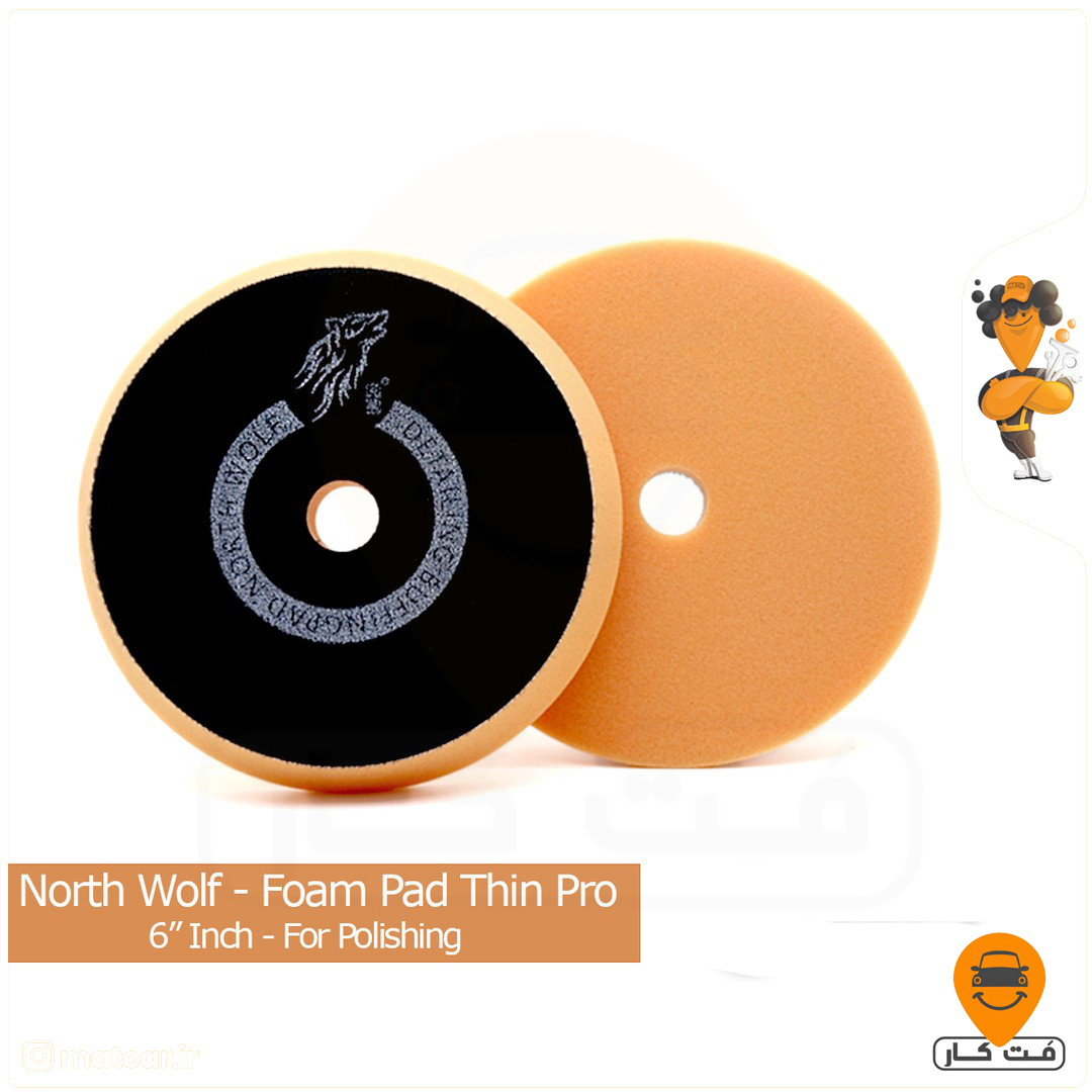 پد پولیش اسفنجی متوسط سایز 75 میلی متر North Wolf پد پولیش اسفنجی متوسط سایز 75 میلی متر North Wolf